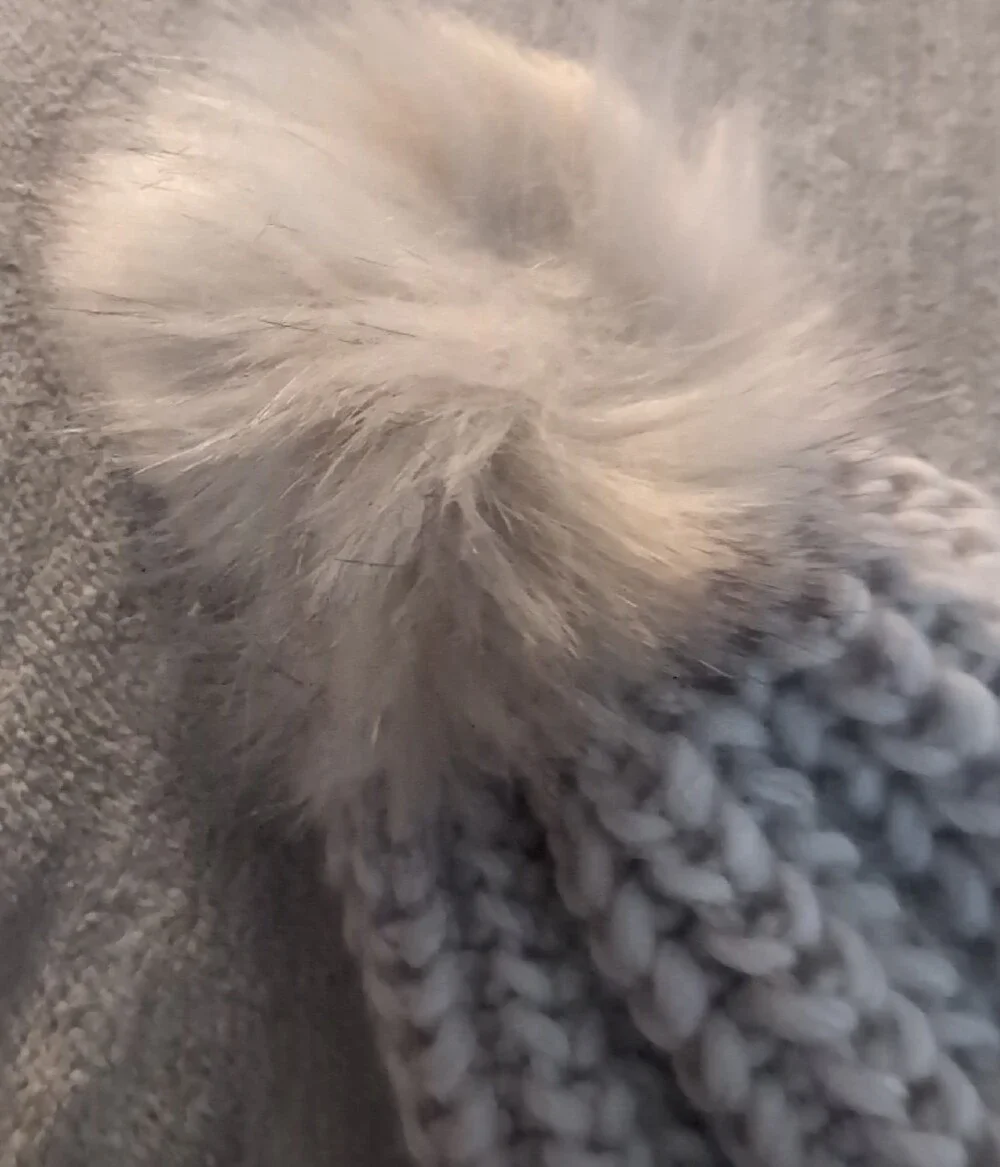 Cozy Kids Knit Pom Beanie - Beige Tan Gelso Bianco Made In italy Small Toddler